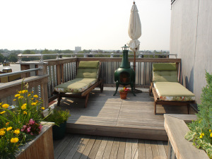 Deck and seating area